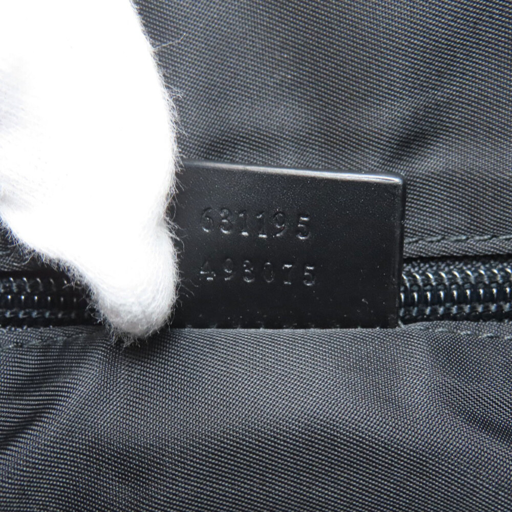 GUCCI Authentic Black Canvas Shoulder Bag - Picture 7 of 16